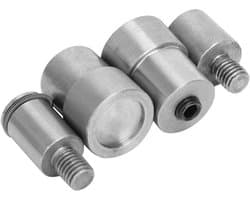 Die-cut Duwknop Set van 4 Stuks - Vervangingsmallen van Roestvrij Staal voor Diverse Toepassingen