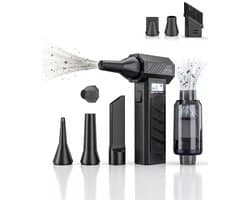 Air duster 130.000 RPM - met Handstofzuiger - Kruimeldief Snoerloos - Auto Stofzuiger - Turbo Fan - Perslucht computer - Luchtblazer op accu