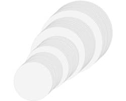 100 Stuks Ronde Watercolor Papier van 15/19/25/29 cm, Koud Geperst Wit Schilderpapier voor Beginners en Professionals, Ideaal voor Aquareltekenen en Schilderen