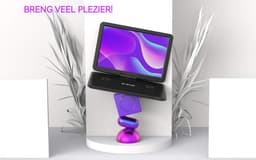 Boifun 17,5" draagbare dvd-speler met 15,6" groot HD-scherm, 6 uur oplaadbare batterij, ondersteuning voor USB/SD-kaart/Sync TV en meerdere schijfformaten, luidspreker met hoog volume, met handtas — thumbnail 5