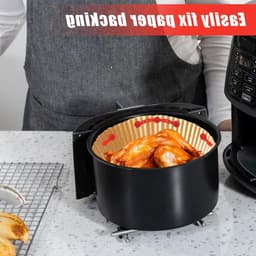 2 Sets Airfryer Silicone Magnetic Buckles, Red Magnets to Hold Paper Trays in Place Airfryer Accessories for Heat Resistance and Preventing Paper Burning — thumbnail 3