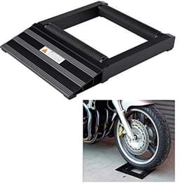 Wielrolstandaard, aluminium motorfiets motorwiel reinigingsstandaard, bandenwiel spinner ketting reinigingsstandaard motorfiets rolstandaard zwart — thumbnail 4