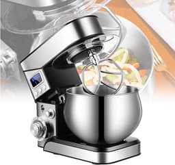 Keukenmixer Blender - Keukenmachine Slagroom - Bakken En Koken - Stille Motor - 5.5 L Kom - RVS — thumbnail 1