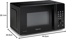 Magnetron Zwart - Oven Solo - Snel Eten Opwarmen - 9 Programma's - 20 Liter - Zwart — thumbnail 2