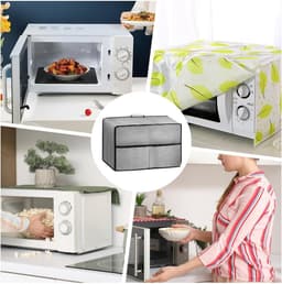 Magnetron Stofhoes - Keuken Beschermer - Keuken Aanrecht - Waterdicht Hittebestendig - 44x35x27cm - Grijs — thumbnail 5