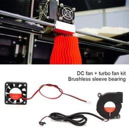 Dailygoods - DC Fan Turbo Fan Set - 5V ventilator - Ideaal voor 3D-printers - Elektronisch onderdeel - Hoge luchtstroom - Geschikt voor Prusa i3 MK3/3 — thumbnail 2