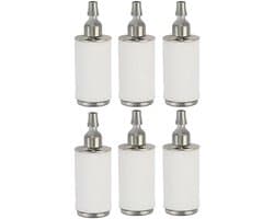 6 stuks brandstoffilters – Voor benzinekettingzaag, trimmer, tankfilter