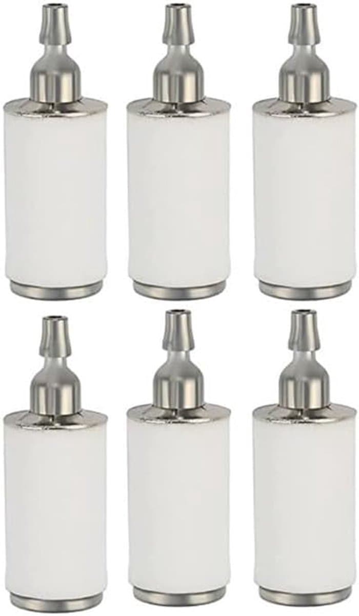 6 stuks brandstoffilters – Voor benzinekettingzaag, trimmer, tankfilter — afbeelding 1