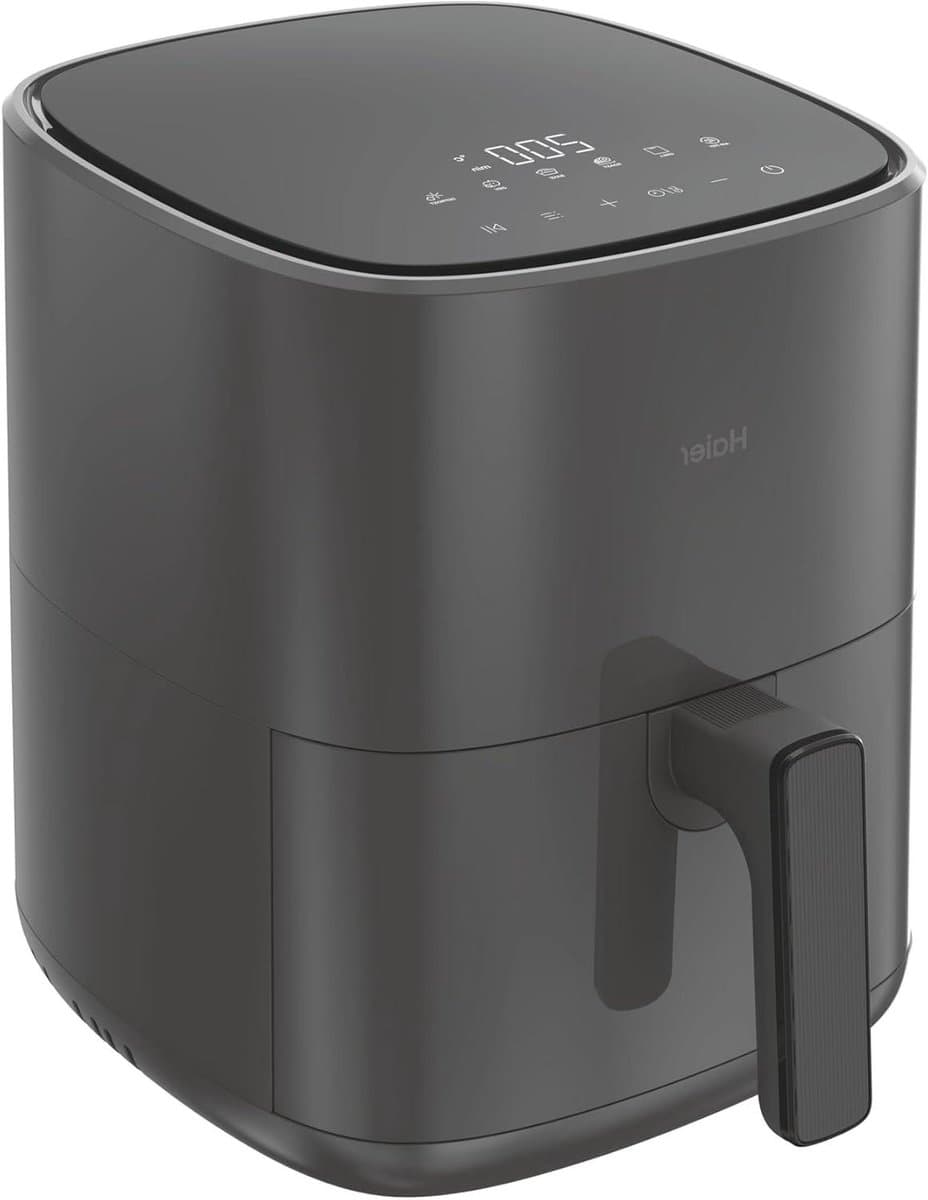 Heteluchtfriteuse - Airfryer Frituurpan - Gezond Koken - 6 Kookfuncties - 5 Liter Inhoud - Grijs — afbeelding 1