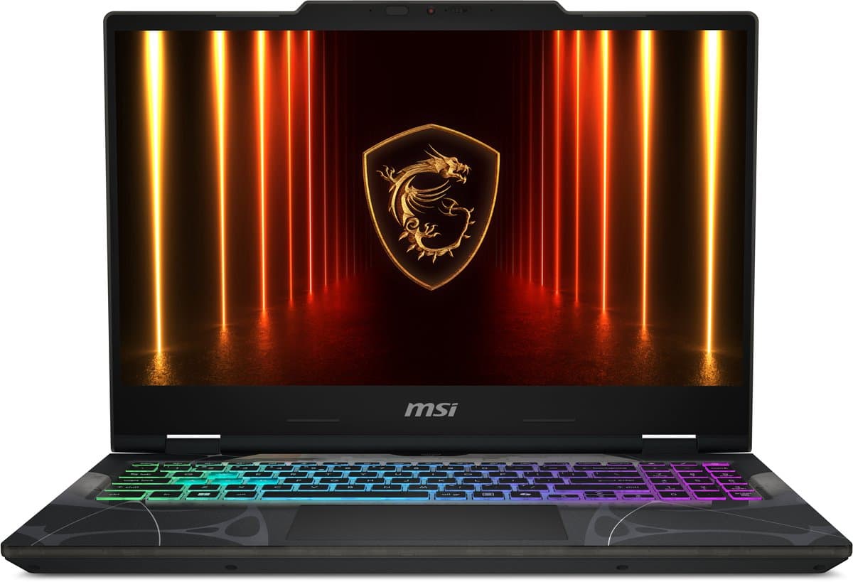 MSI Cyborg 15 B13WEKG-877BE Intel® Core™ i7 i7-13620H Laptop 39,6 cm (15.6") Full HD 16 GB DDR5-SDRAM 512 GB SSD NVIDIA GeForce RTX 5050 Wi-Fi 6E (802.11ax) Windows 11 Home Zwart — afbeelding 1