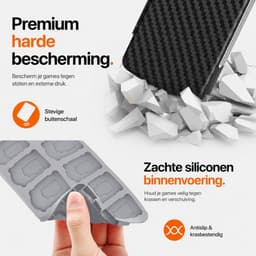 BOTC 24 Slots Game card case Geschikt voor Nintendo Switch - beschermhoes - micro SD kaart houder - Silicone Slots - Zwart — thumbnail 3