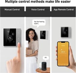 Slimme Thermostaat - Vloerverwarming Regelaar - Comfort Verhoging - WiFi Bediening - 100-240V - Wit — thumbnail 5