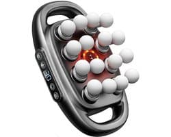 Massage Gun Set - Spierherstel Apparaat - Spierontspanning - 16 Intensiteitsniveaus - 8 Opzetstukken - Grijs