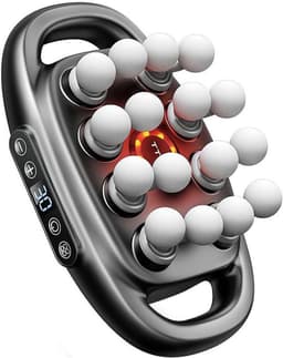 Massage Gun Set - Spierherstel Apparaat - Spierontspanning - 16 Intensiteitsniveaus - 8 Opzetstukken - Grijs — thumbnail 1