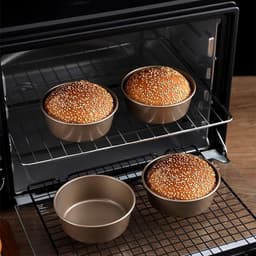 Eiervormen voor Airfryer, 2 Stuks Ramekin Accessoires, 10cm Rond, Herbruikbaar Koolstofstaal, Perfect voor Gepocheerde Eieren en Bakken — thumbnail 7