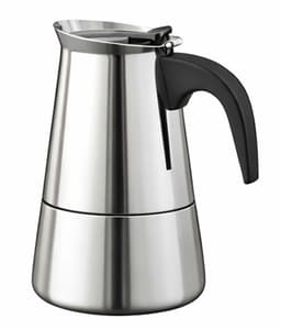 Cheffinger, Italiaans Koffiezetapparaat van RVS 6 Kopjes Inductie Compatibel voor Moka Koffie, Zilver — thumbnail 1