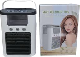 Luchtkoeler - Mini Airco Ventilator - Persoonlijke Koeling - Stille Werking Nevel - 23.5 x 10.5 x 23.5 cm - Zwart — thumbnail 1