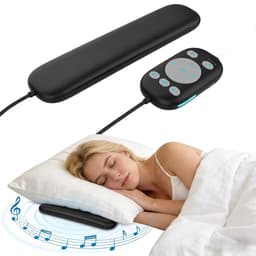 Fokelyi - Slaapsprekers - kussenluidspreker - onderkussen bluetooth speaker - witte ruis - timerfunctie - zwart — thumbnail 1
