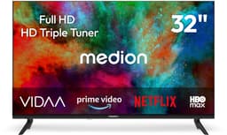 MEDION 80 cm (32 inch) Full HD-tv (smart-tv, VIDAA Store, Prime Video, Disney+, DAZN, Paramount+, HbbTV, PVR, HDR-triple-tuner, MD 832102) — thumbnail 1