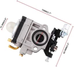 Grasmaaier Carburateur - Tuin Carburateur Vervanging - Motor Onderhoud - Duurzaam Metaal Materiaal - 9x8x6.5 cm - Zilverkleurig — thumbnail 4