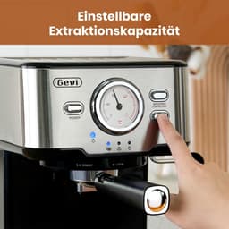 Espressomachine - Koffiezetapparaat - Koffiemachines - Zilver met Zwart — thumbnail 5