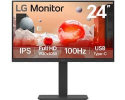 LG 24BA650-B - Full HD - IPS - USB-C 65W - 100hz - 24 inch