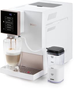DOMO DO742K Volautomatische Espressomachine - 4 Soorten Koffie + Heet Water - Melkopschuimer - 19 Bar - Wit — thumbnail 1