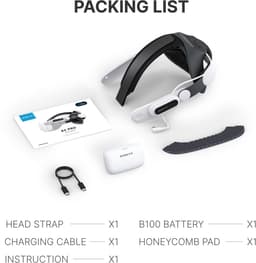 BOBOVR E3 Pro Batterijband voor Meta Quest 3 & 3S | Elite VR Hoofdband met 10.000 mAh Hot-Swap B100 Batterij | Verstelbare Comfortband met 3,5mm Audio Jack — thumbnail 5