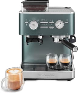 KitchenAid Halfautomatische Espressomachine - Ingebouwde koffiemolen, kantelbaar stoompijpje, 15 bar pomp en drukmeter - Juniper — thumbnail 1