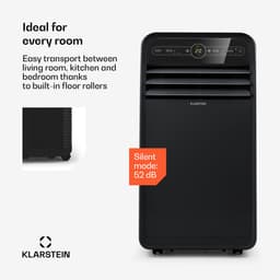 Klarstein mobiele airconditioner met luchtafvoerslang, 4-in-1 airconditioner met ventilator, luchtontvochtiger & nachtmodus, kleine & draagbare airconditioner voor thuis & op kantoor, app-bediening, 12000 BTU,1 kW voor 59 m² - Afstandsbediening — thumbnail 9