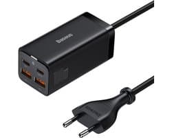 Baseus GaN3 Pro Oplader - Snellader - Power Delivery Adapter - 100W - Zwart