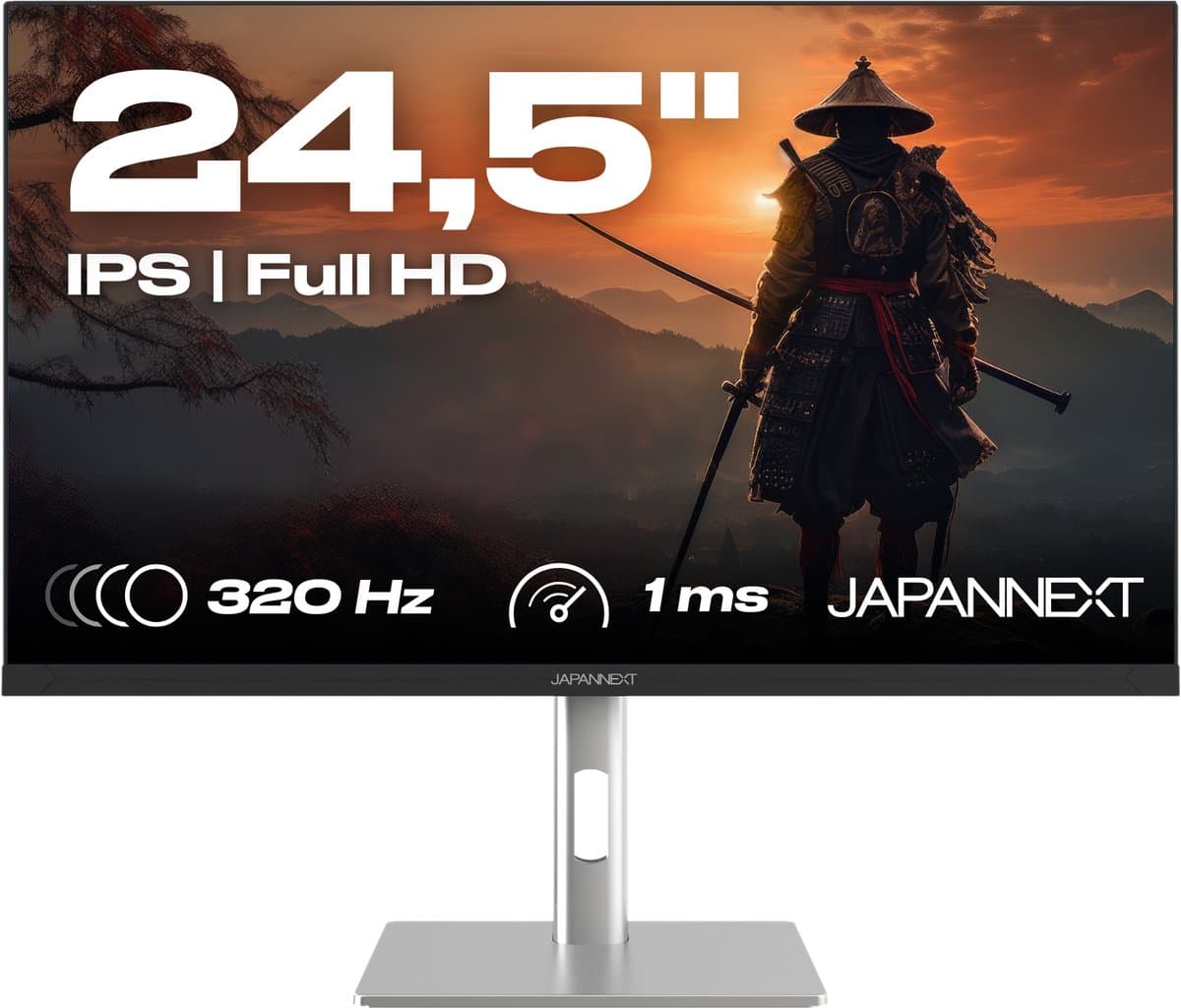 JAPANNEXT Gaming Monitor 24.5" IPS Full HD (1920x1080) 320Hz 1ms | JN-IPS245G320F-HSP — afbeelding 1