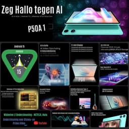 Teclast P50AI Android Tablet 11 inch 90Hz scherm AllWinner A733-AI octa-core (6GB + 10GB) Max. 16GB RAM 128GB LPDDR5 Wifi-6 7000mAh batterij AI tablet PC - Tablet — thumbnail 5