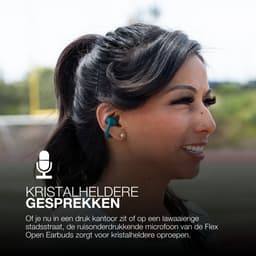 JLab Flex Sport Draadloze Oordopjes - Bluetooth Oortjes Draadloos - 21 uur Batterijduur - IPX4 Waterbestendig - Open Ear Clip on Design - Aanpasbare EQ3 - Sport Oortjes Hardlopen - Fitness - Groen — thumbnail 3