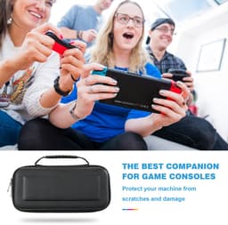 YONO Case geschikt voor Nintendo Switch - OLED - Opbergtas - Beschermhoes - Hoes - Koffer - Accessoires - Zwart — thumbnail 5