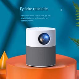 ELEMENTKEY BEAM6® Full HD WiFi Beamer – Android 9.0 – 1920x1080P – Stil – 120 ANSI – AirPlay – Home Cinema – Wit/Grijs — thumbnail 4