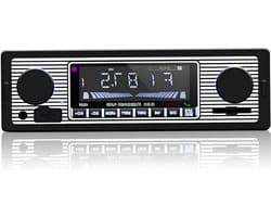 Autoradio met Bluetooth 4 x 60 W en FM-radio USB/MP3/AUX-poort handsfree bellen met draadloze afstandsbediening