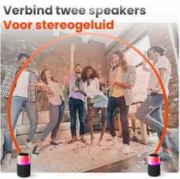 Xssive BSP19 Bluetooth Speaker Draadloos - LED Verlichting - IPX3 Waterbestendig - Lange Batterijduur — thumbnail 5