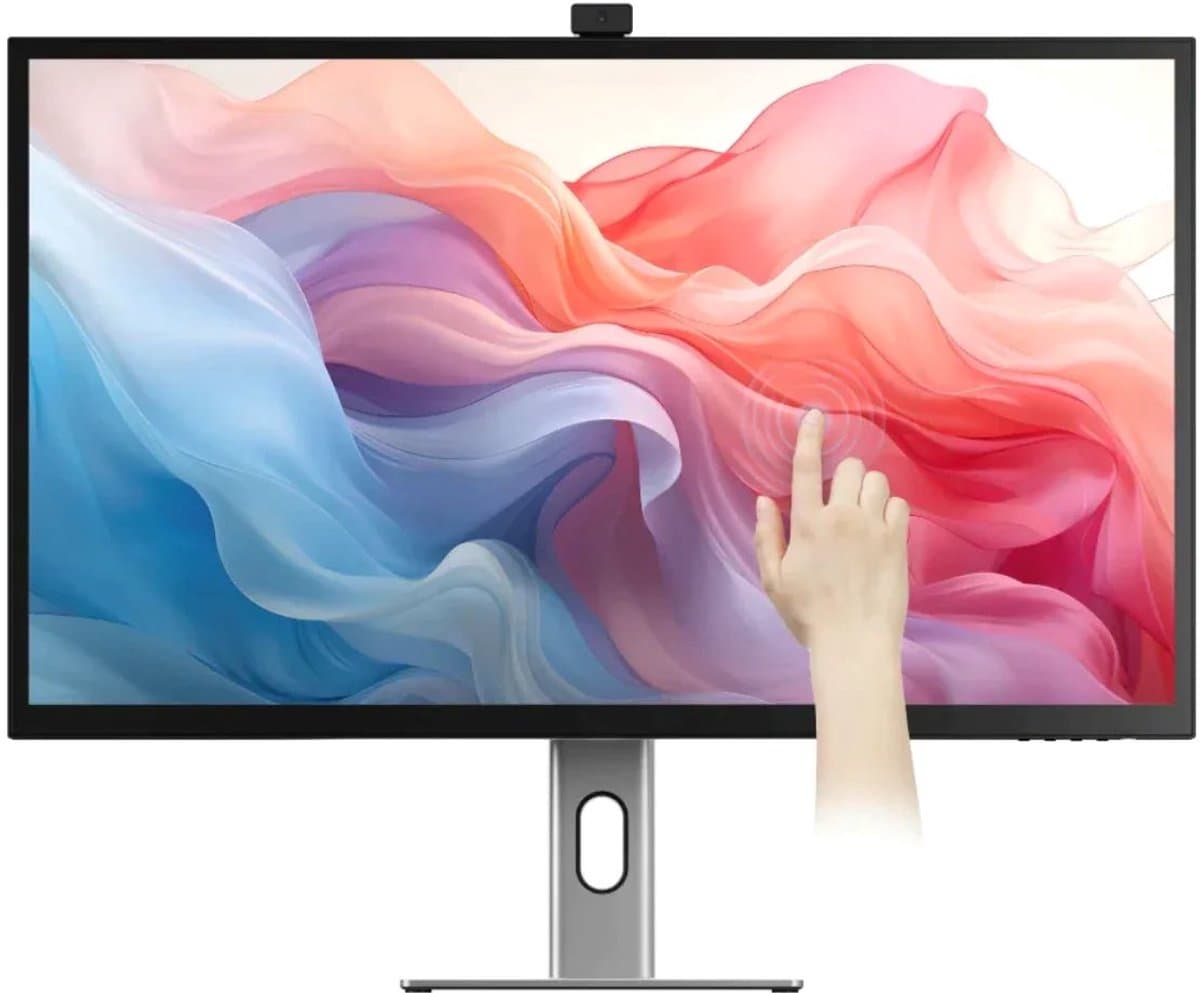 Alogic Clarity 32 UHD 4K Monitor with 65W PD, Webcam and Touch Screen - Grijs — afbeelding 1