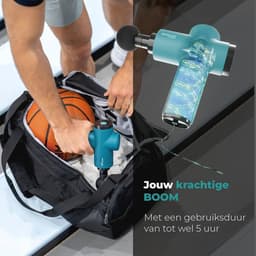 Compact Massagepistool met 4 Opzetstukken voor Ontspanning en Regeneratie - Krachtige Triggerpointmassage met 5 Intensiteitsniveaus — thumbnail 5
