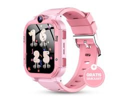 Trakidz Smartwatch kinderen - Jongen & meisje - Kinderhorloge - Gps - Horloge kids - Roze