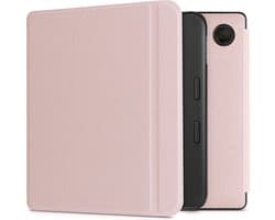 kwmobile e-reader hoesje geschikt voor Tolino Vision 6 hoes - E reader flip case met magnetische sluiting - Ereader cover in roségoud