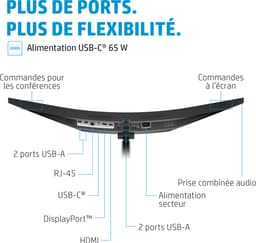 HP E34m G4 – 34 inch Ultrawide Curved Monitor – WQHD – USB-C – 75Hz — thumbnail 3