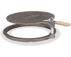 Lanterfant® Grillrooster Herman - Gietijzer - Hout - Draaibaar
