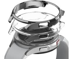 Ringke Slim - (2P) Hoesje Geschikt voor Samsung Watch 4 Classic 46MM - Clear Zilver