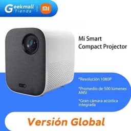 Xiaomi - Mi Smart Compact - Beamer - Projector Beamer - Mini Meamer - HDR 10 - FHD 1080p - DLP Automatische focus - met WiFi 5.0 - 500 ANSI Lumens - Android 11.0 - Wit — thumbnail 1