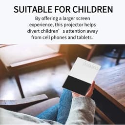 Miniprojector, 1080P Full HD-videoprojector, Draagbare Buitenbioscoopprojector, Hifi-stereoluidsprekers, HDMI, USB, Smartphone, Tablet, Tv-sticks — thumbnail 4
