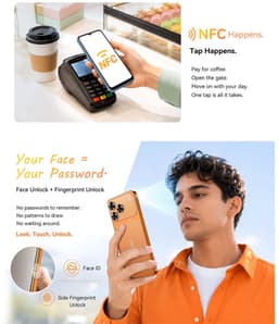 CUBOT A50 Smartphone - 20GB RAM - 128GB ROM - 6,58" - Android 16 - 5000 mAh - NFC - GPS - Oranje — thumbnail 2