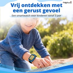 MuffyMouse GPS Horloge Kind met Simkaart – Smartwatch Kinderen 4G – Kinder Smartwatch met GPS – GPS Tracker Kind – Belfunctie, Videobellen, SOS & WhatsApp – 2GB+16GB – Blauw — thumbnail 3