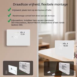 Warmara Thermostaat voor cv - CV Thermostaat - Slimme Thermostaat - Wit - 2cm x 13cm x 9cm — thumbnail 5